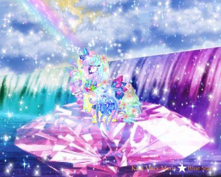 Blue Rainbow Star Light Unicorns